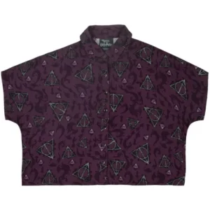 Universal Orlando Resort Deathly Hallows&trade; Button-Up Crop Top* Adult Fashion Tops