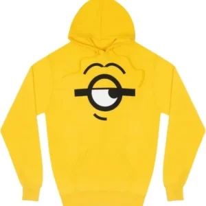 Universal Orlando Resort Despicable Me One Eye Minion Face Adult Pullover Fleece* Adult Outerwear