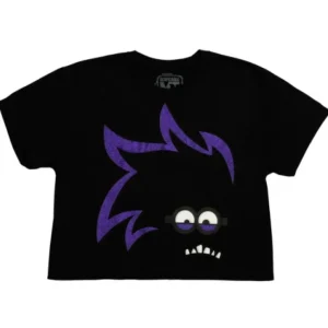 Universal Orlando Resort Evil Minion Glitter Ladies Crop T-Shirt* Adult Fashion Tops