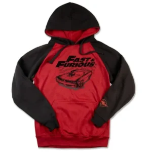 Universal Orlando Resort Fast & Furious Men's Raglan Hooded Sweatshirt* Adult Outerwear