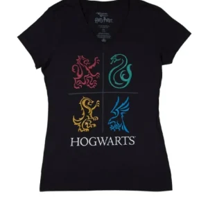 Universal Orlando Resort Hogwarts&trade; House Emblems Ladies T-Shirt* Adult Fashion Tops