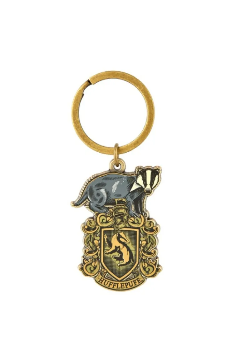 Universal Orlando Resort Hufflepuff™ Crest Metal Keychain* Key Chains