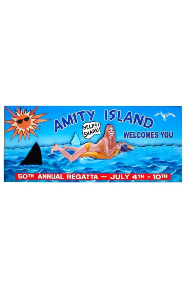 Universal Orlando Resort Jaws "Amity Island Welcomes You" Wall Decor* Home Decorations