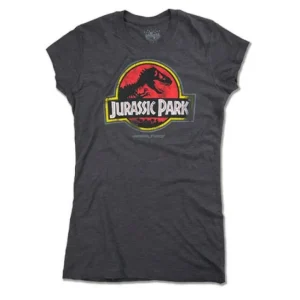 Universal Orlando Resort Jurassic Park Logo Ladies T-Shirt* Adult Fashion Tops