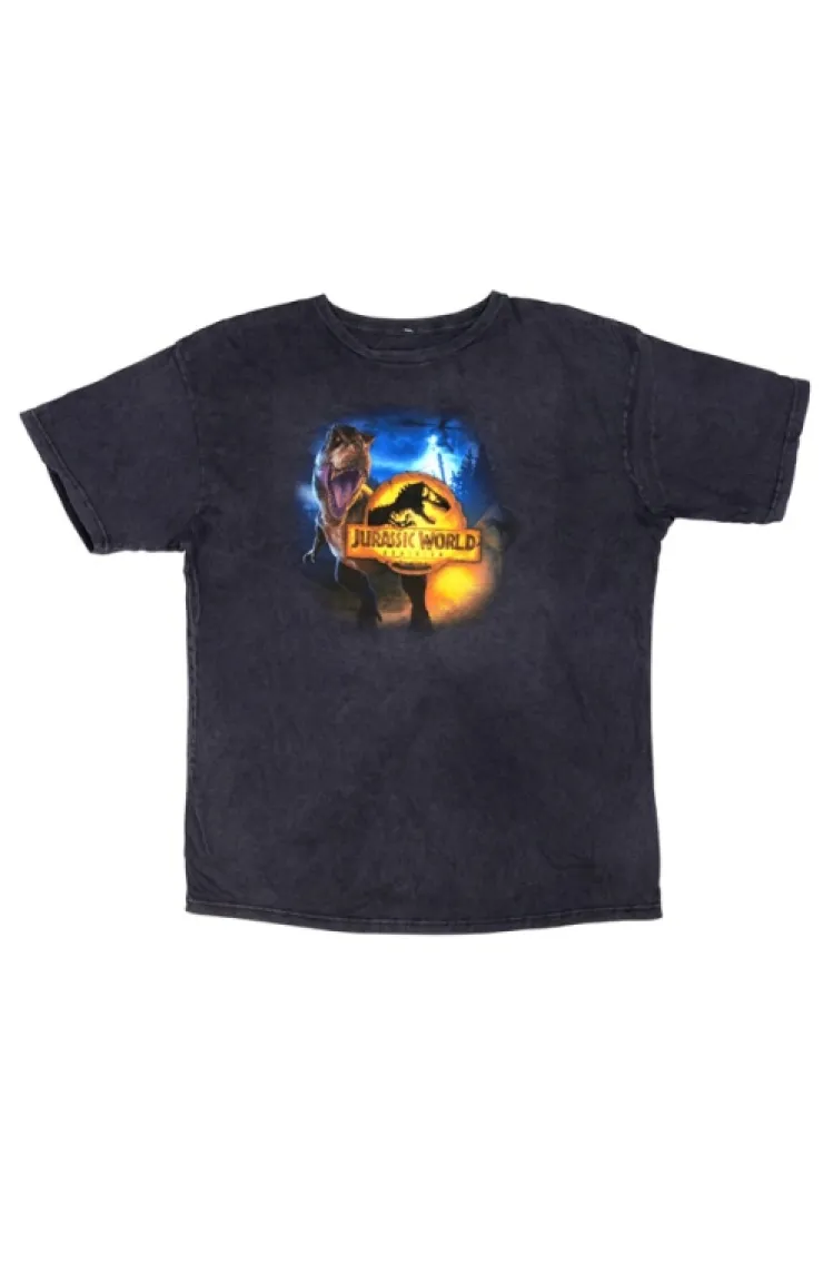 Universal Orlando Resort Jurassic World Amber Logo Adult T-Shirt* Adult T-shirts