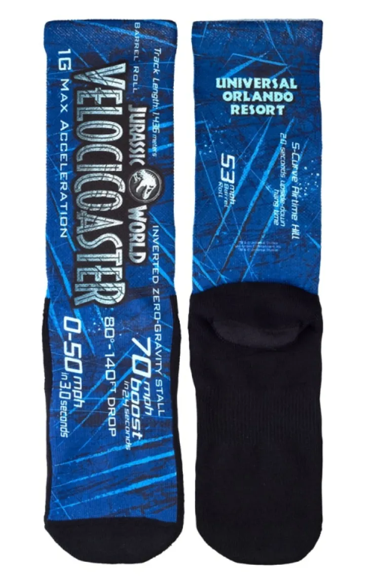 Universal Orlando Resort Jurassic World VelociCoaster Socks* Socks