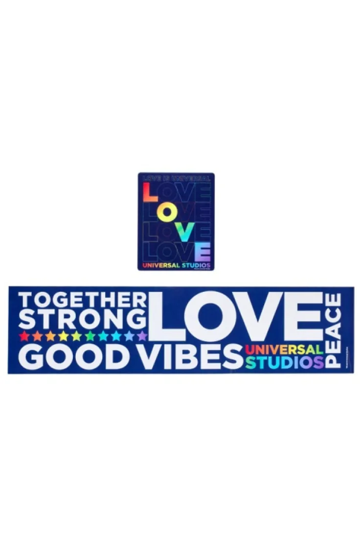Universal Orlando Resort Love is Universal Decal & Bumper Strip 2-Piece Set* Home Decorations