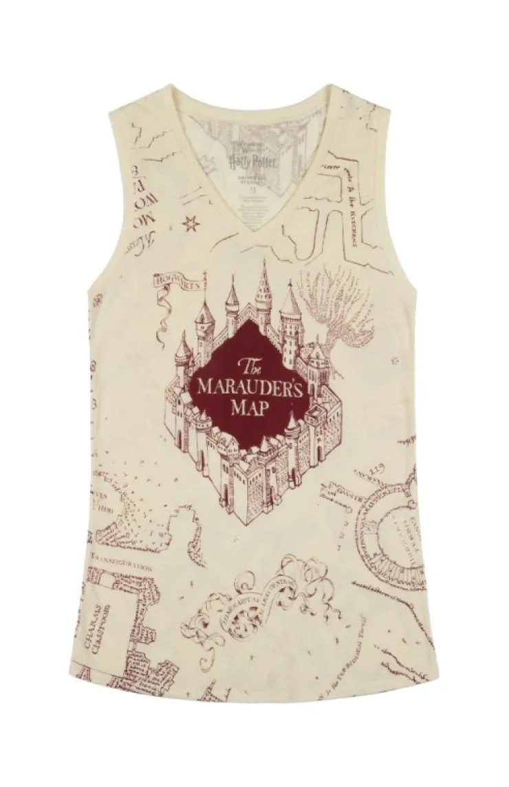 Universal Orlando Resort Marauder's Map Ladies Tank* Adult Fashion Tops