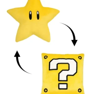 Universal Orlando Resort SUPER NINTENDO WORLD&trade; Reversible Super Star & ? Block Pillow* Plush