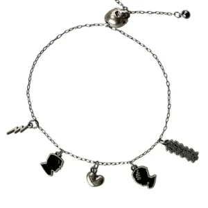 Universal Orlando Resort Universal Monsters Frankenstein and Bride Charm Bracelet* Jewelry