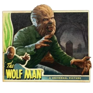 Universal Orlando Resort Universal Monsters The Wolf Man Poster Wooden Magnet* Magnets