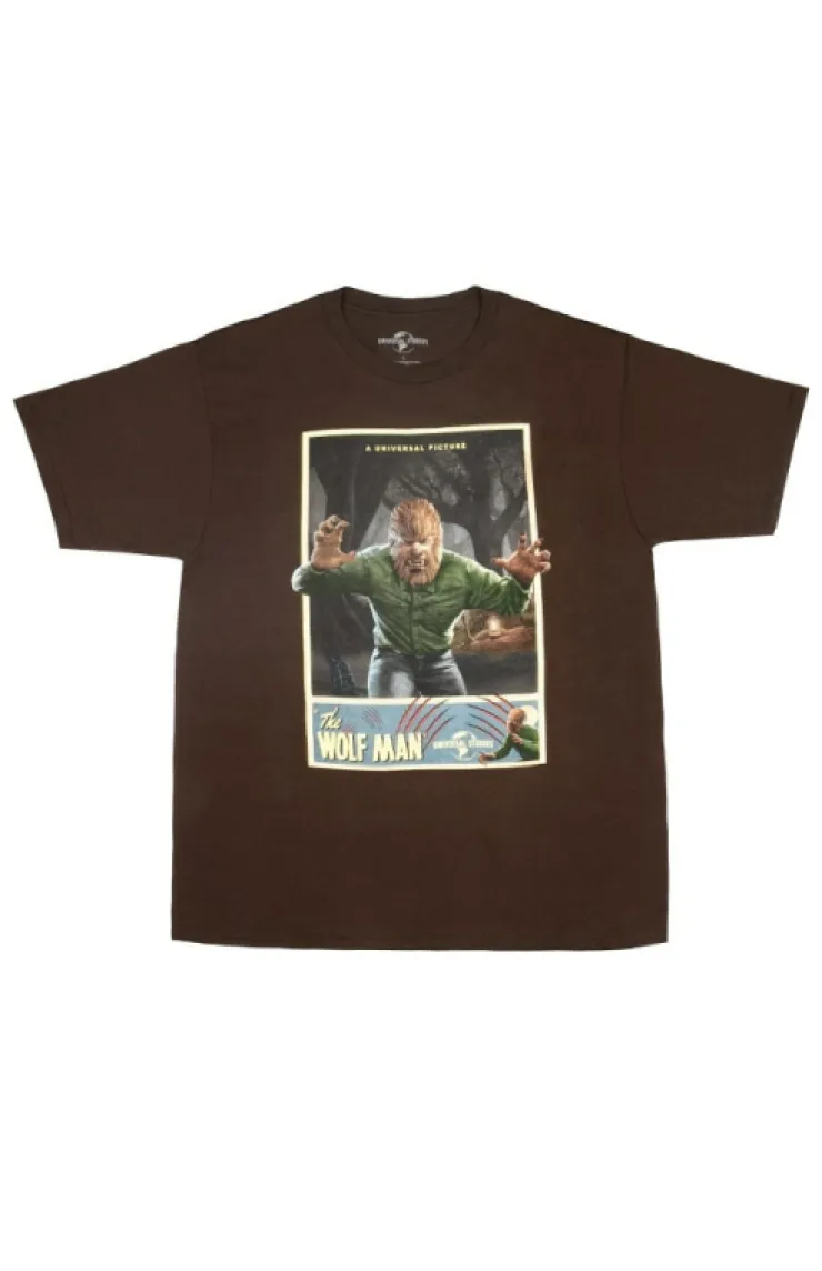 Universal Orlando Resort Universal Monsters The Wolf Man Poster Adult T-Shirt* Adult T-shirts