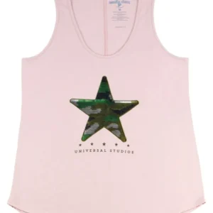 Universal Orlando Resort Universal Studios Camo Sequin Ladies Tank* Adult Fashion Tops