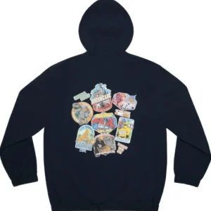 Universal Orlando Resort Universal Studios Collage Adult Hooded Windbreaker Jacket* Adult Outerwear