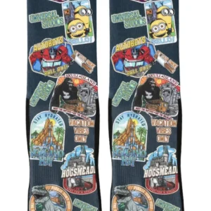 Universal Orlando Resort Universal Studios Collage Adult Socks* Socks