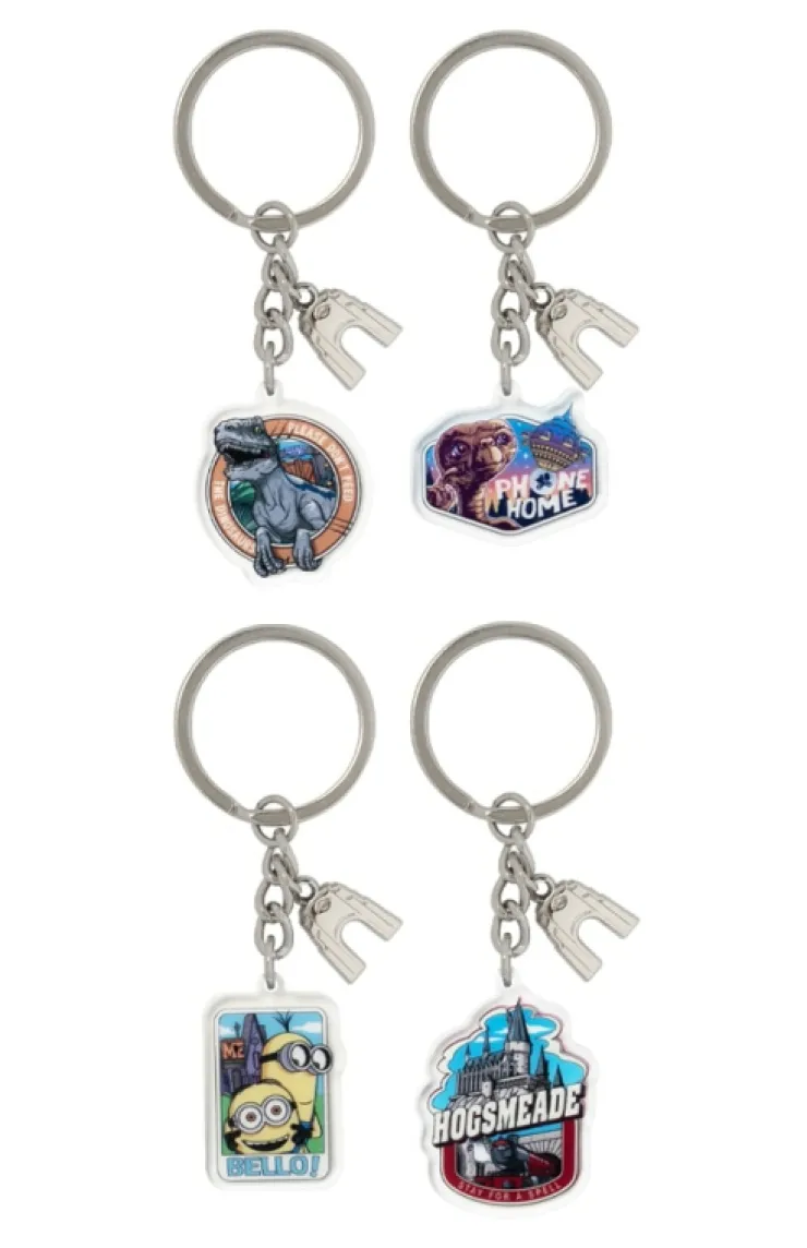 Universal Orlando Resort Universal Studios Collage Keychain Set* Key Chains