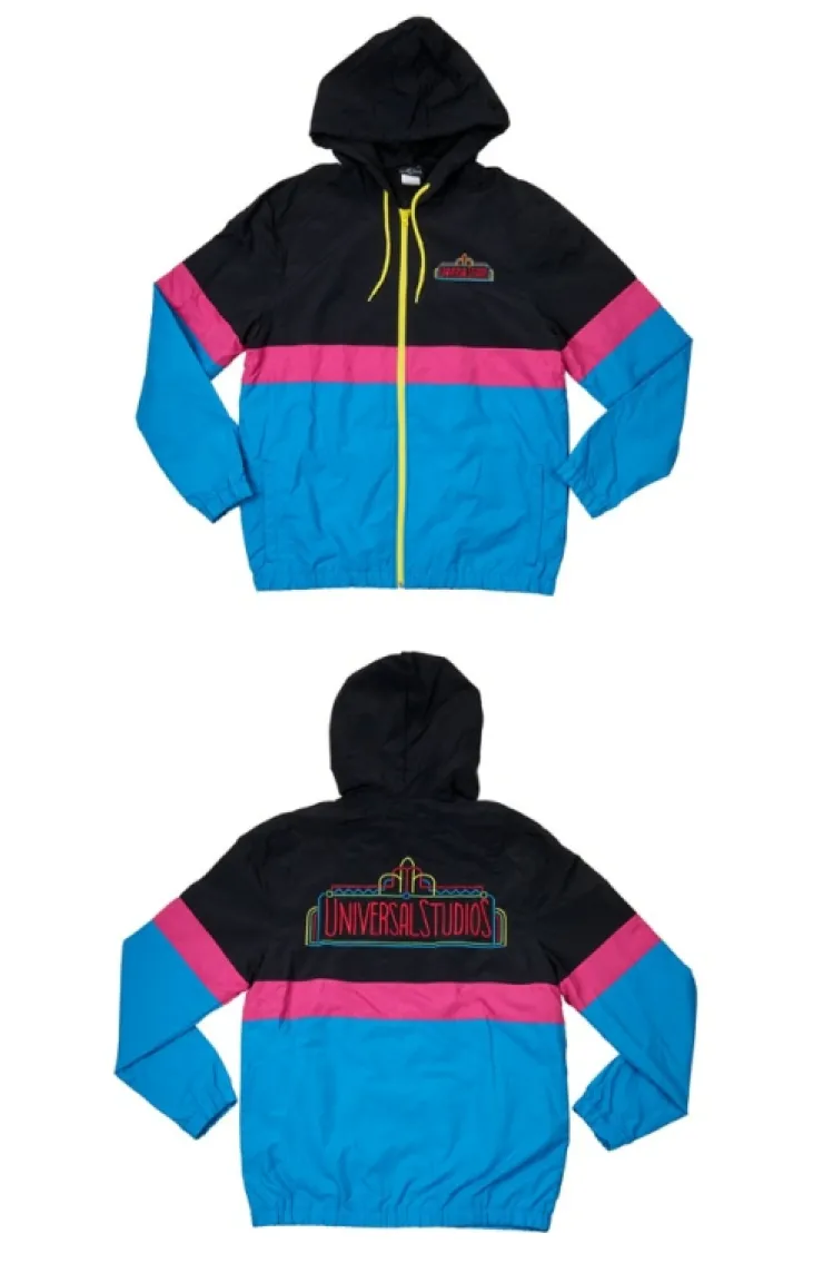 Universal Orlando Resort Universal Studios Retro Adult Hooded Windbreaker* Adult Outerwear