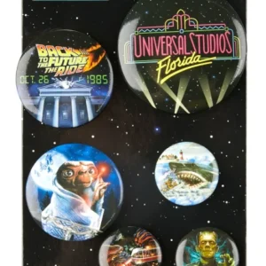 Universal Orlando Resort Universal Studios Retro Marquee Button Set* Pins