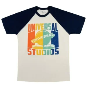 Universal Orlando Resort Universal Studios Skyline Globe Adult Raglan T-Shirt* Adult T-shirts