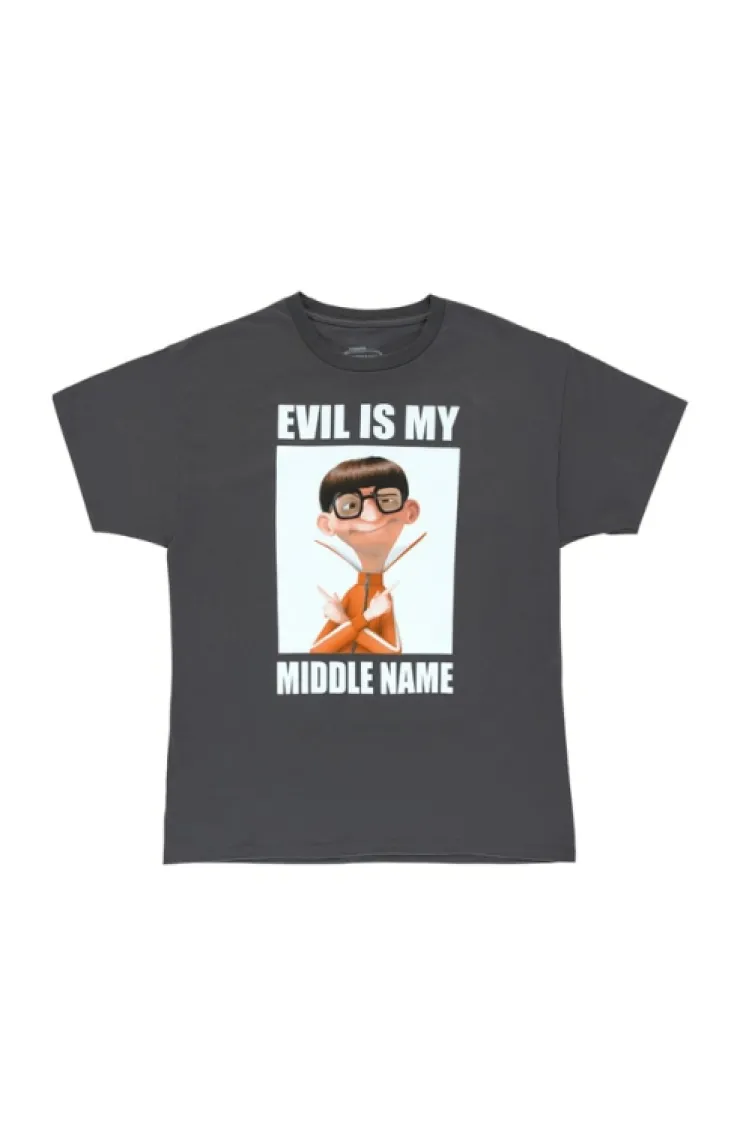 Universal Orlando Resort Vector Perkins "Evil Is My Middle Name" Adult T-Shirt* Adult T-shirts
