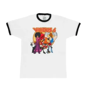 Universal Orlando Resort Vicious 6 Adult Ringer T-Shirt* Adult T-shirts