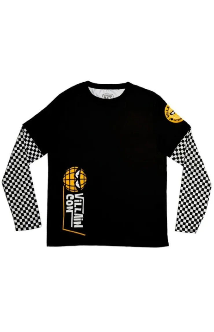 Universal Orlando Resort Villain-Con International Black & Yellow Long Sleeve T-Shirt* Adult T-shirts