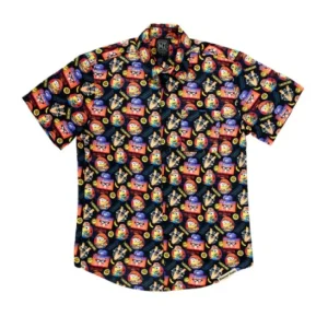 Universal Orlando Resort Villain-Con International Adult Button Up Shirt* Adult Fashion Tops